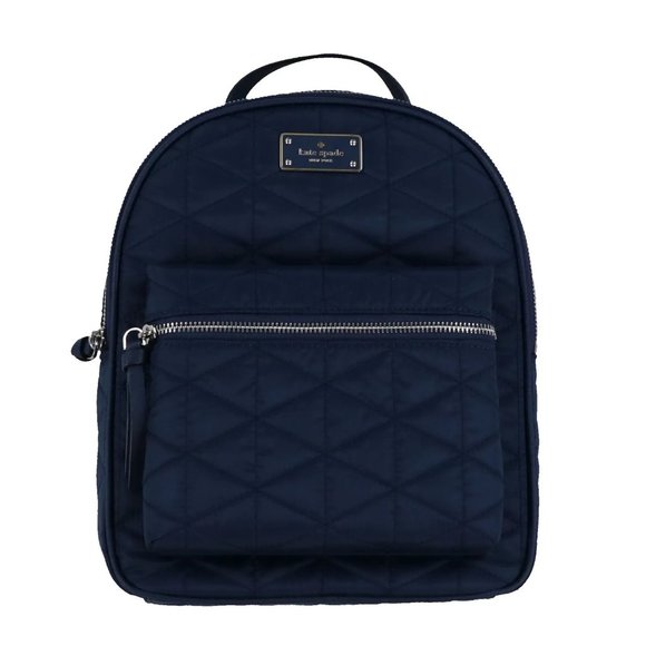 Kate Spade New York Wilson Road Quilted Navy Backpack NWT